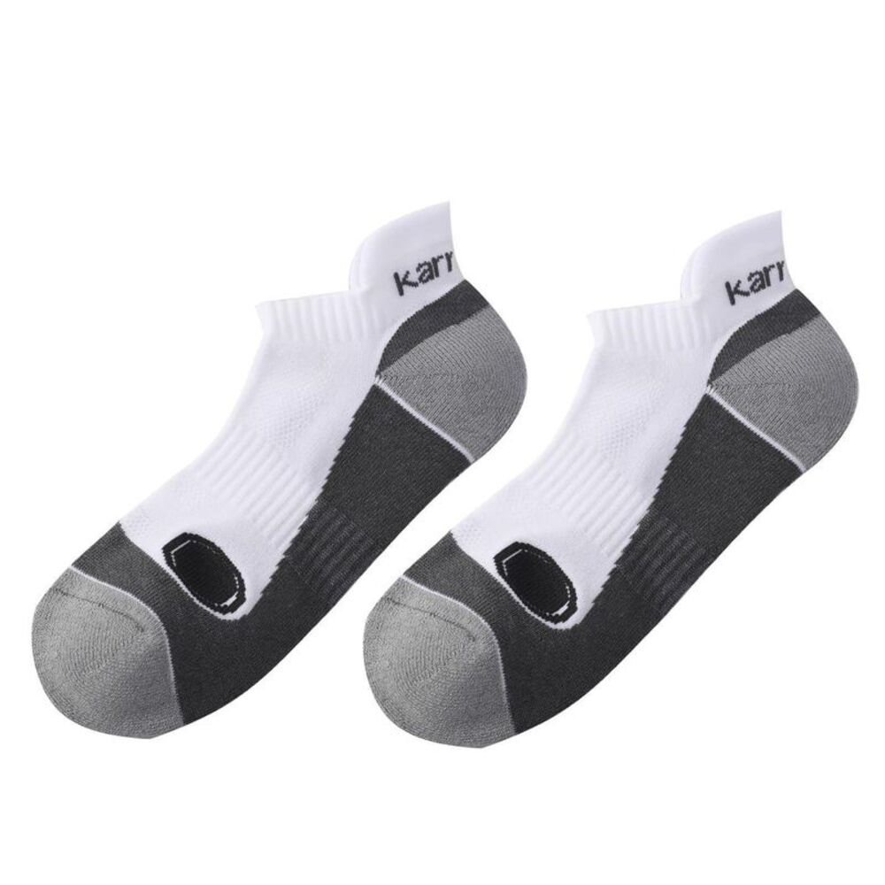 Karrimor Mens Trainer Socks (Pack of 2) / White/Grey-White